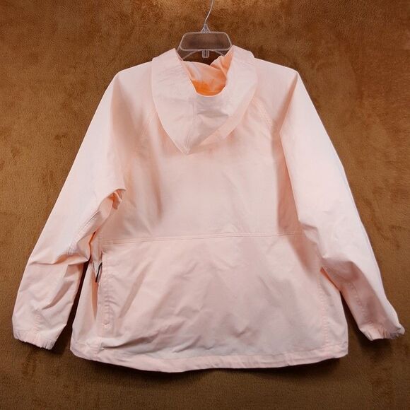 NIKE Running Jacket Womens XL Pastel Pink Pullover Loose Fit Hooded Windbreaker - Picture 5 of 11